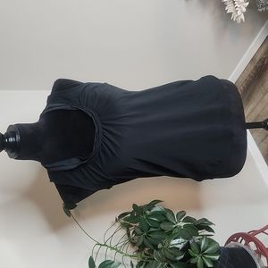 Banana republic black sleeveless blouse